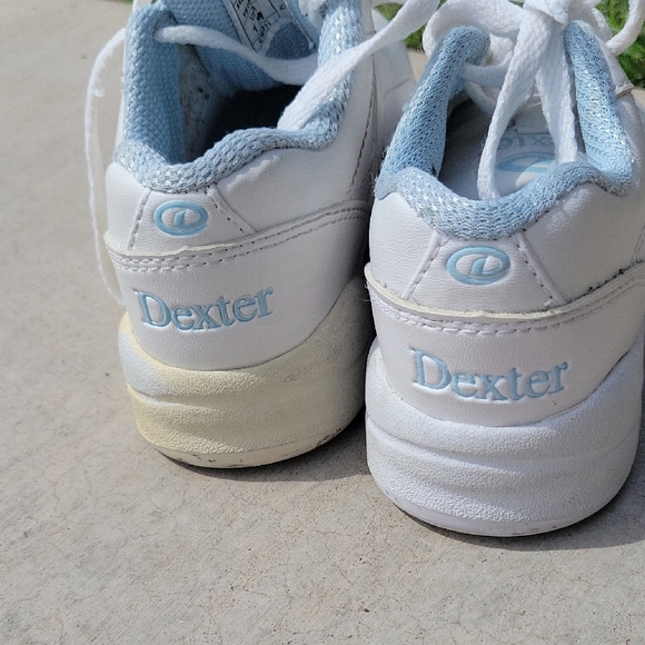 Dexter White and Blue Sneakers Athletic Style - Picture 3 of 9